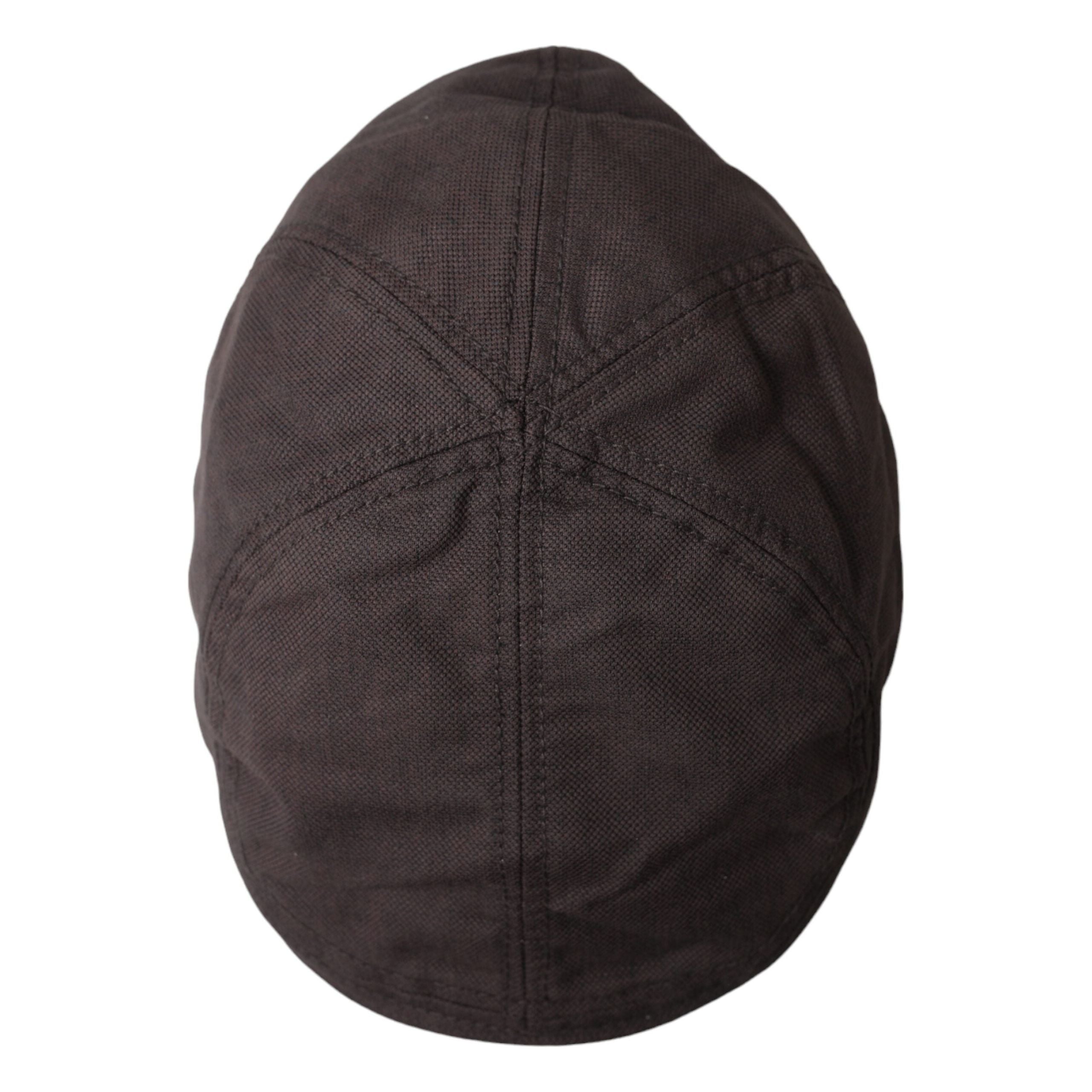 Dolce & Gabbana Brown Nylon Cloth Newsboy Hat