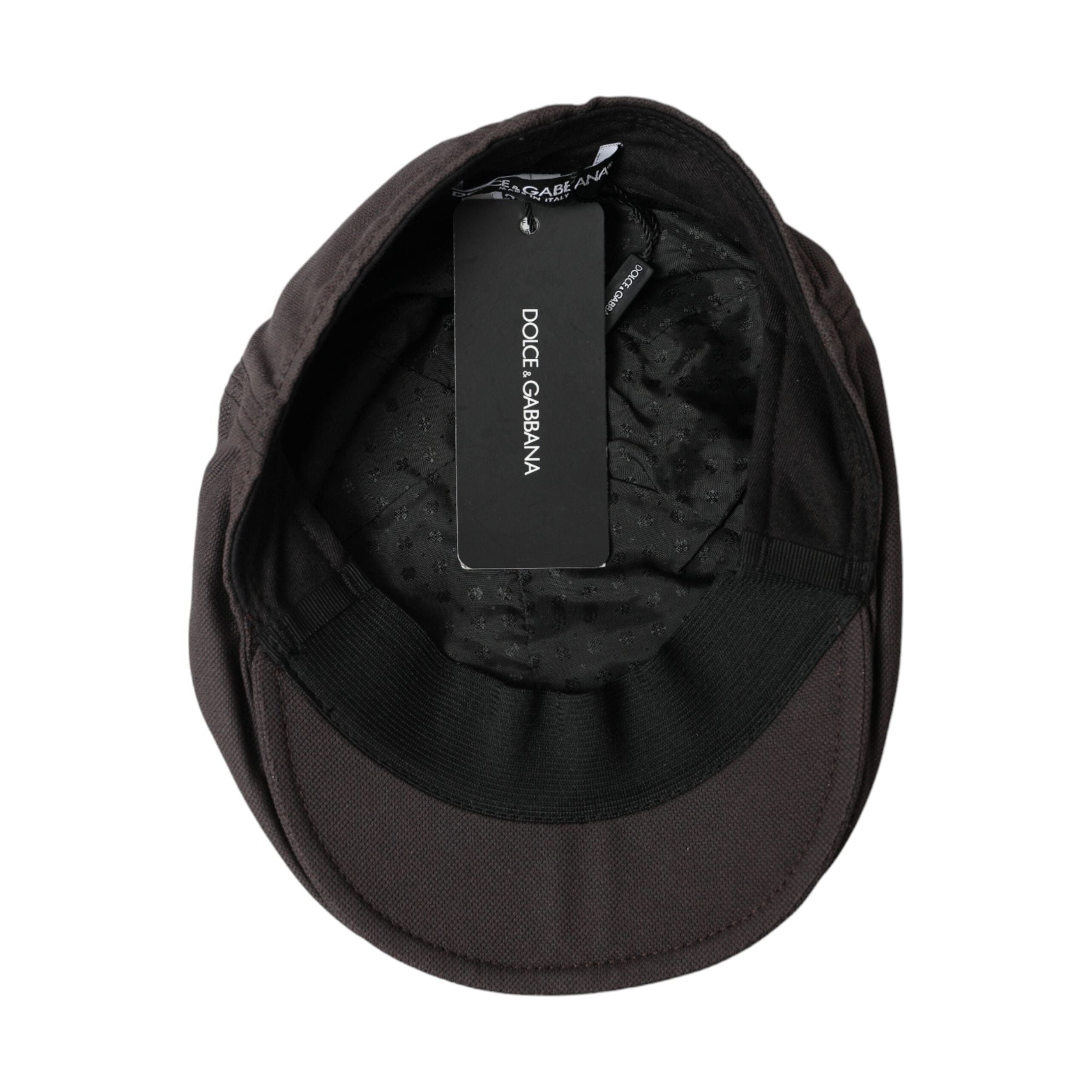 Dolce & Gabbana Brown Nylon Cloth Newsboy Hat