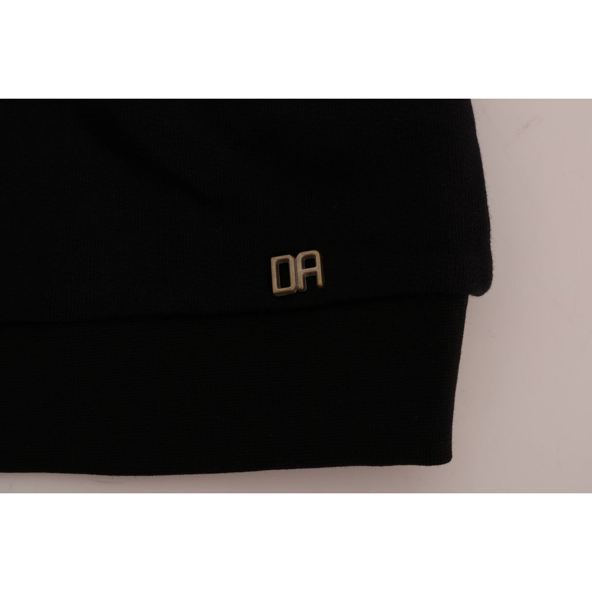 Daniele Alessandrini Black Cotton Crewneck Sweater
