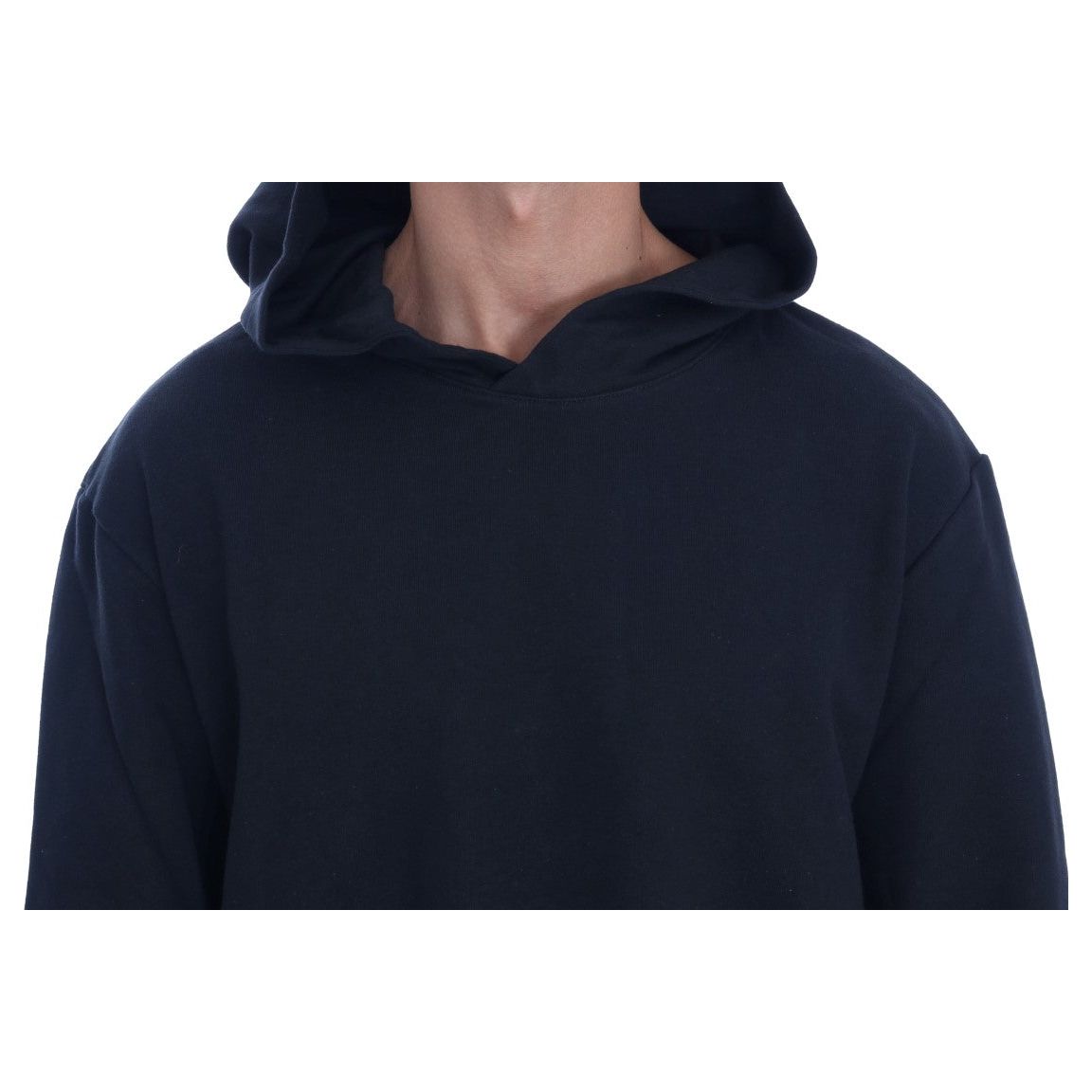 Daniele Alessandrini Black Cotton Hooded Sweater
