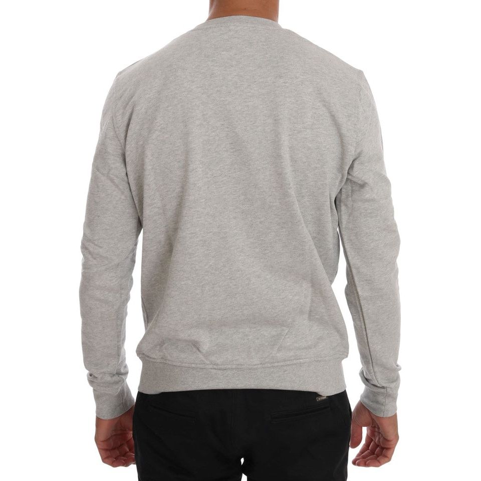 Frankie Morello Multicolor Cotton Crewneck Sweater