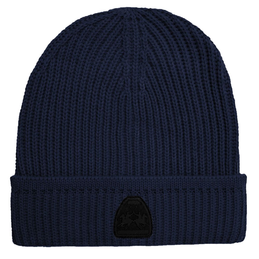 La Martina Blue Acrylic Beanie for Elevated Winter Style