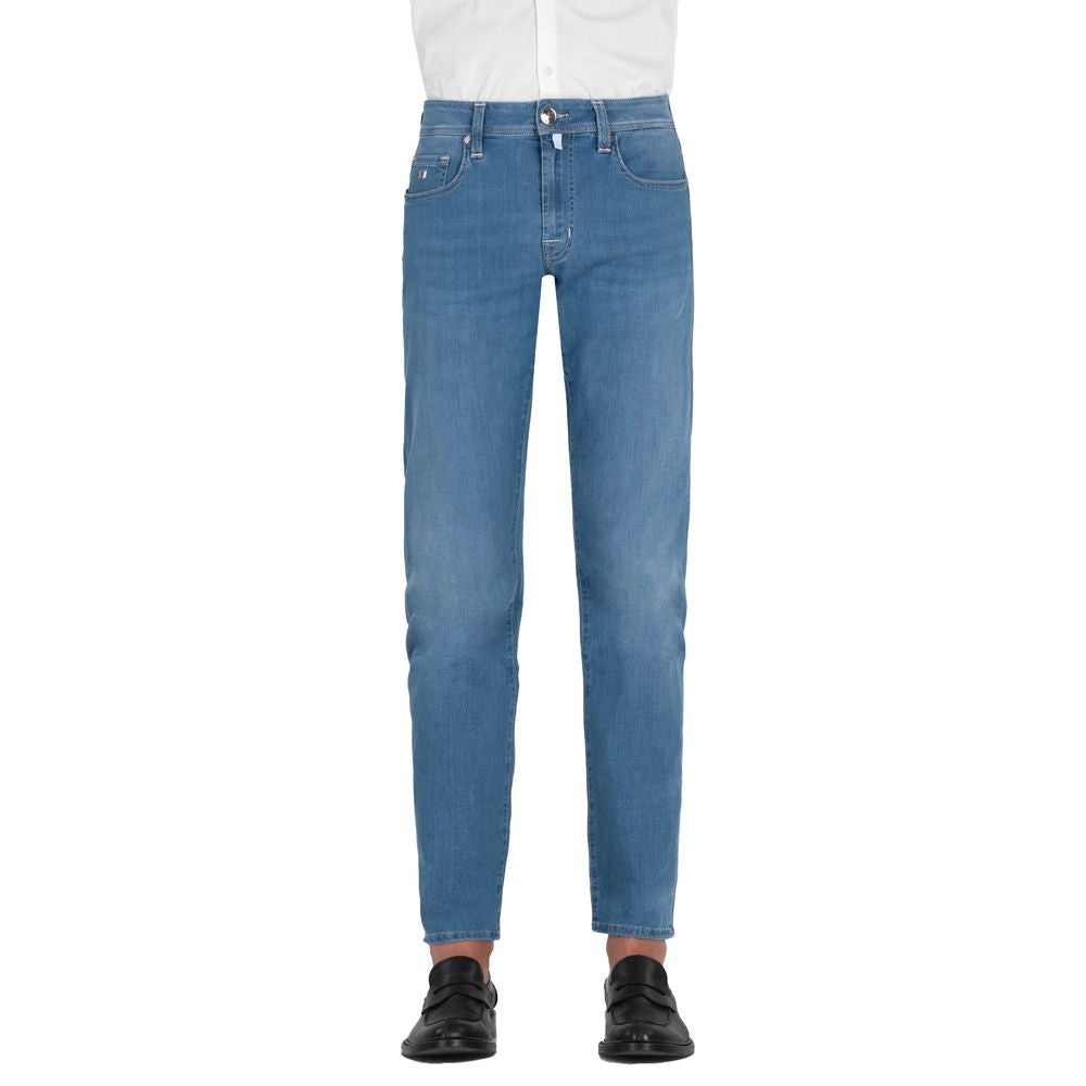 Tramarossa Light Blue Stretch Cotton Jeans & Pant