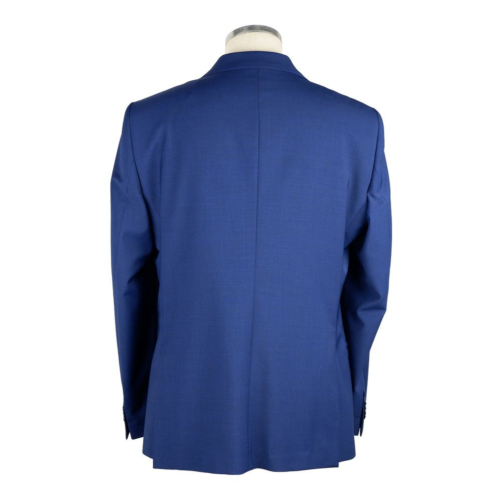 Emilio Romanelli Navy Wool Two-Button Suit