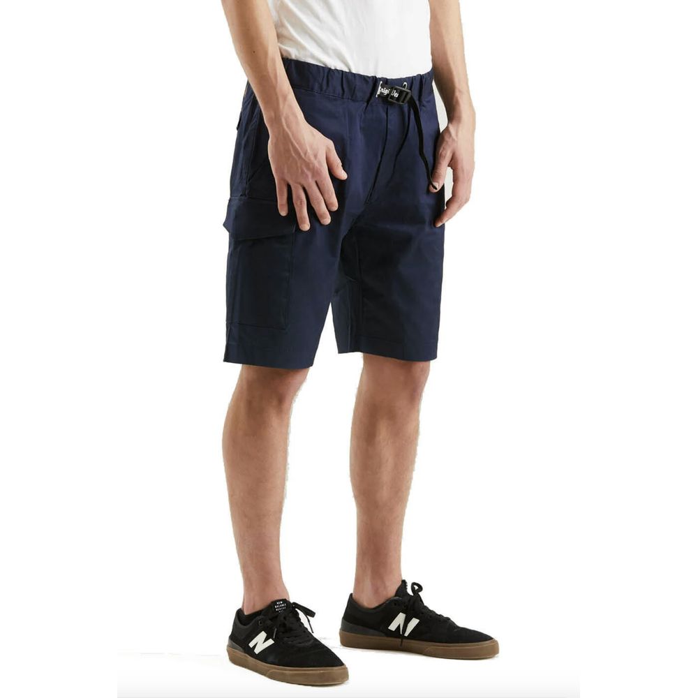 Refrigiwear Blue Cotton Blend Shorts for Sophisticated Style