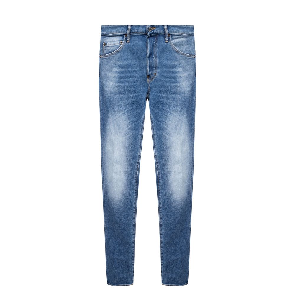 Dsquared² Blue Cotton Distressed Jean for Effortless Style