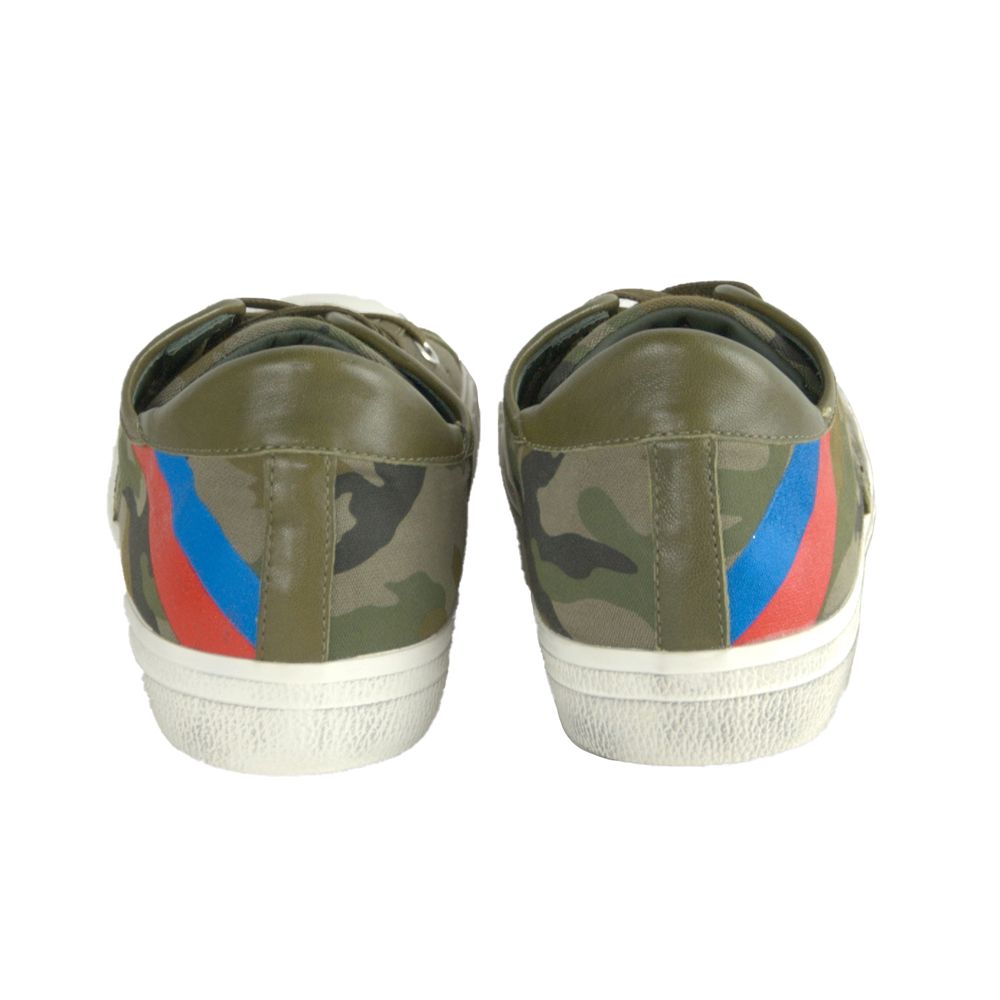 Philippe Model Green Leather Sneaker for Elevated Style
