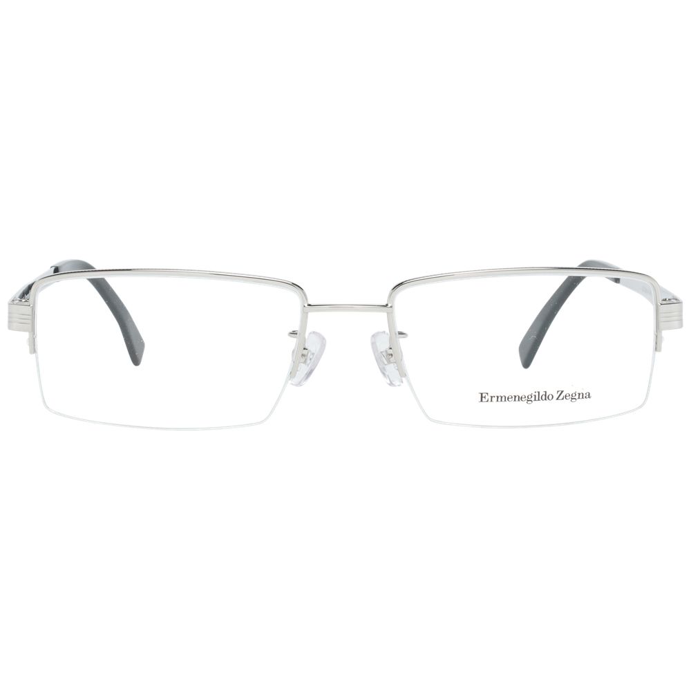 Ermenegildo Zegna Silver Titanium Optical Frames