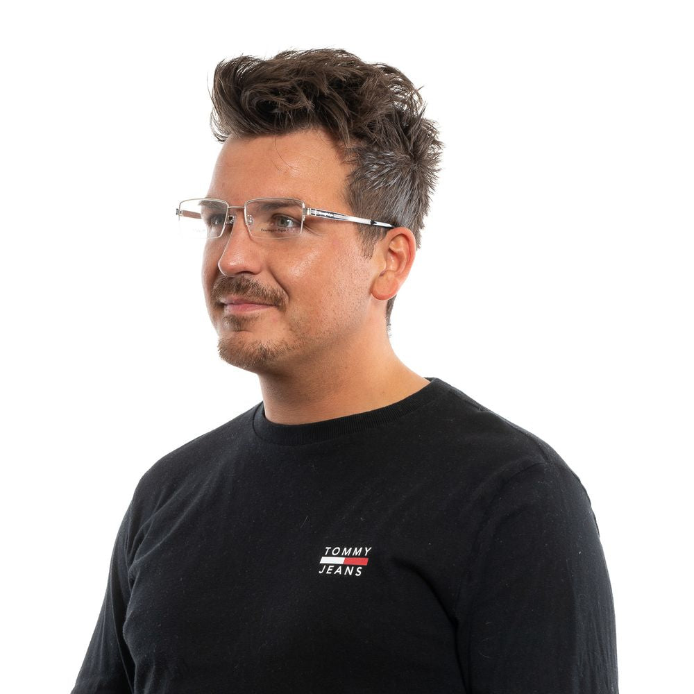 Ermenegildo Zegna Silver Titanium Optical Frames