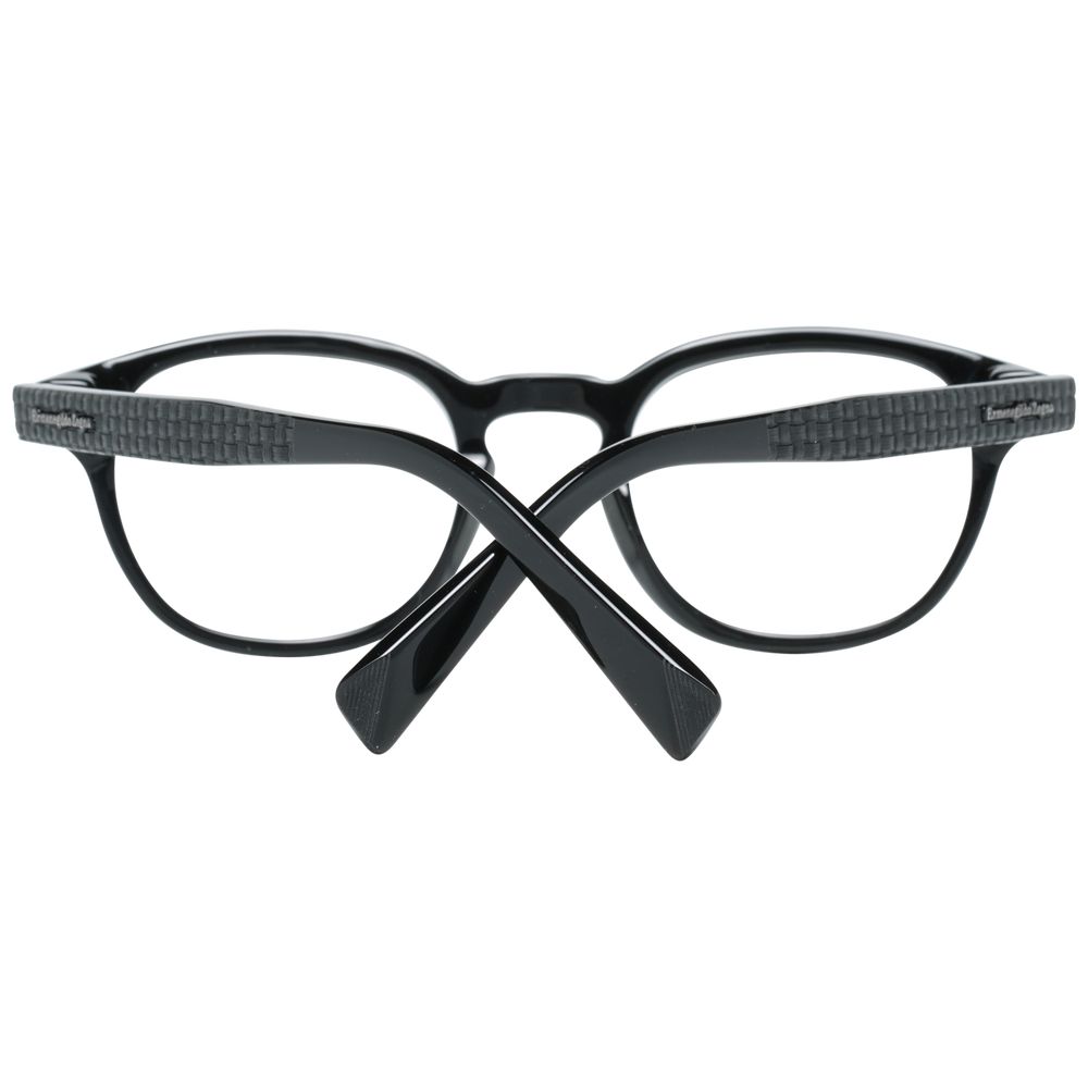 Ermenegildo Zegna Black Acetate Optical Frames