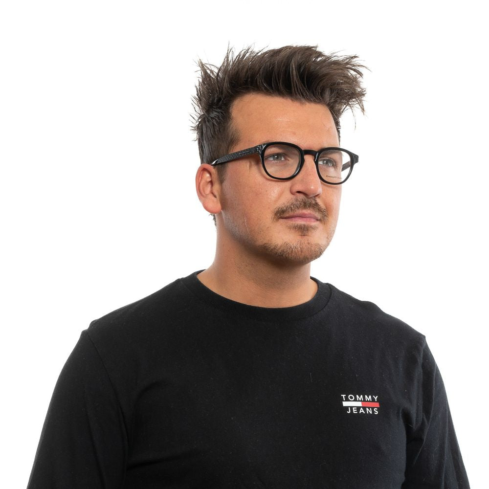 Ermenegildo Zegna Black Acetate Optical Frames