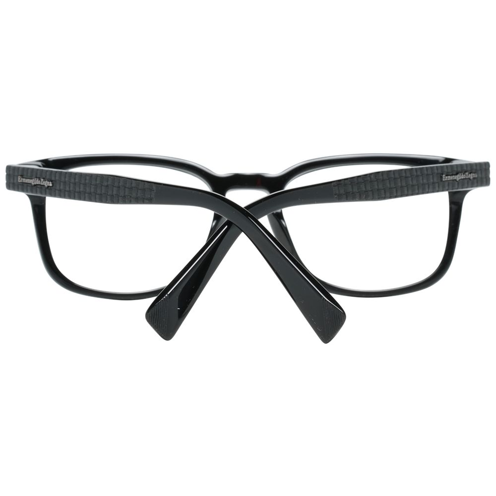 Ermenegildo Zegna Black Acetate Optical Frames