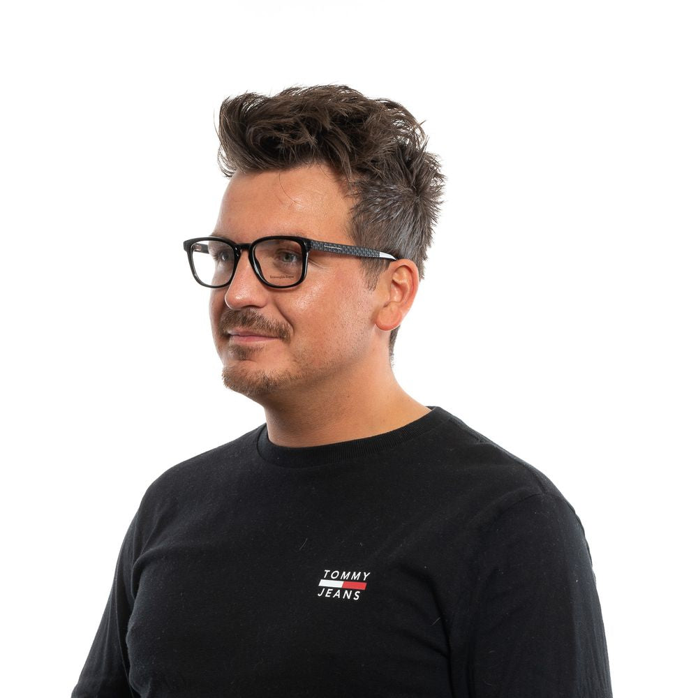 Ermenegildo Zegna Black Acetate Optical Frames
