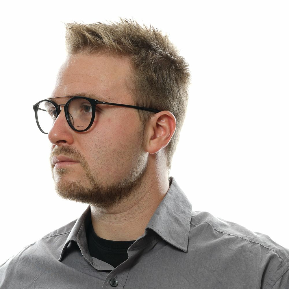 Police Black Metal Optical Frames for Timeless Elegance