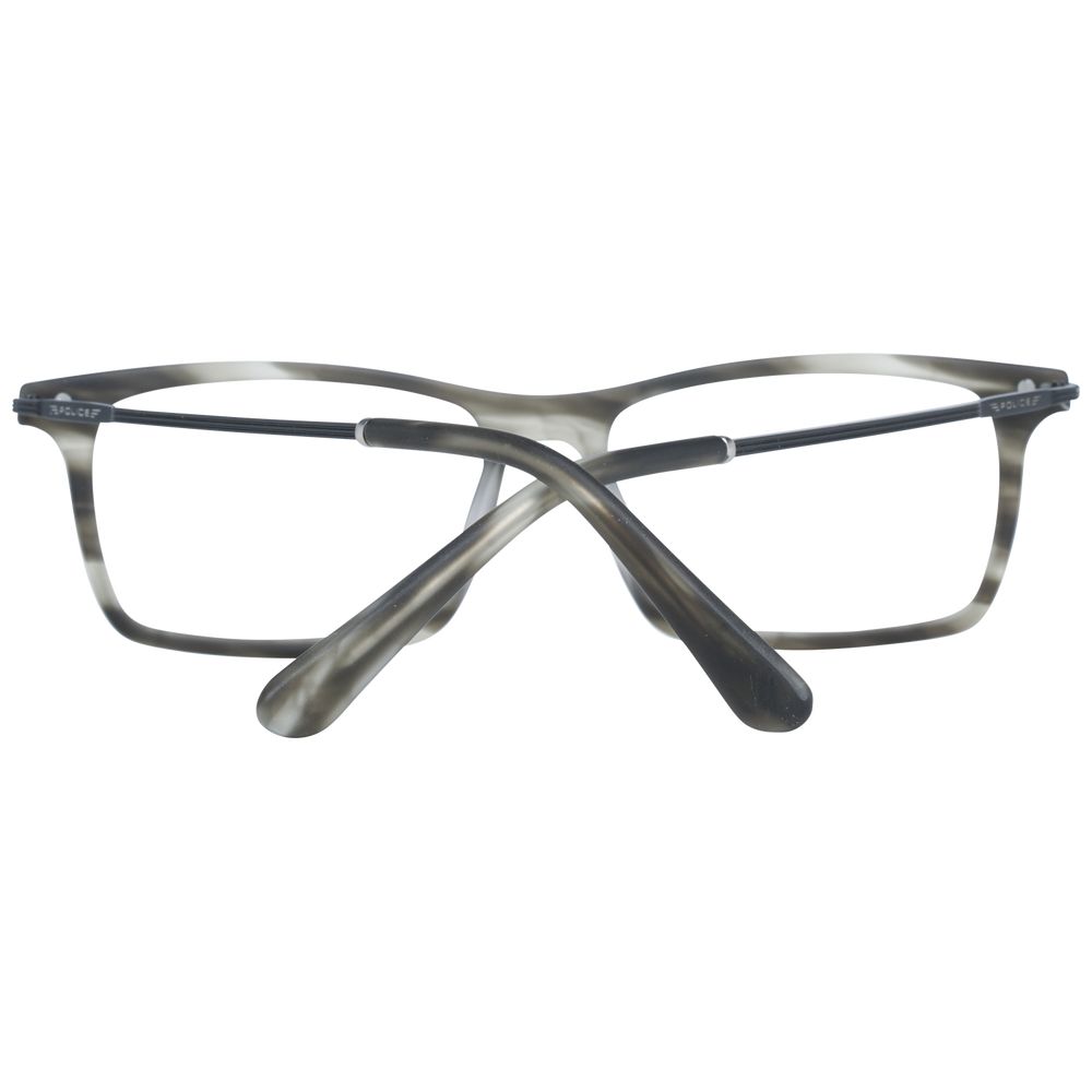 Police Gray Metal Optical Frames for Effortless Elegance
