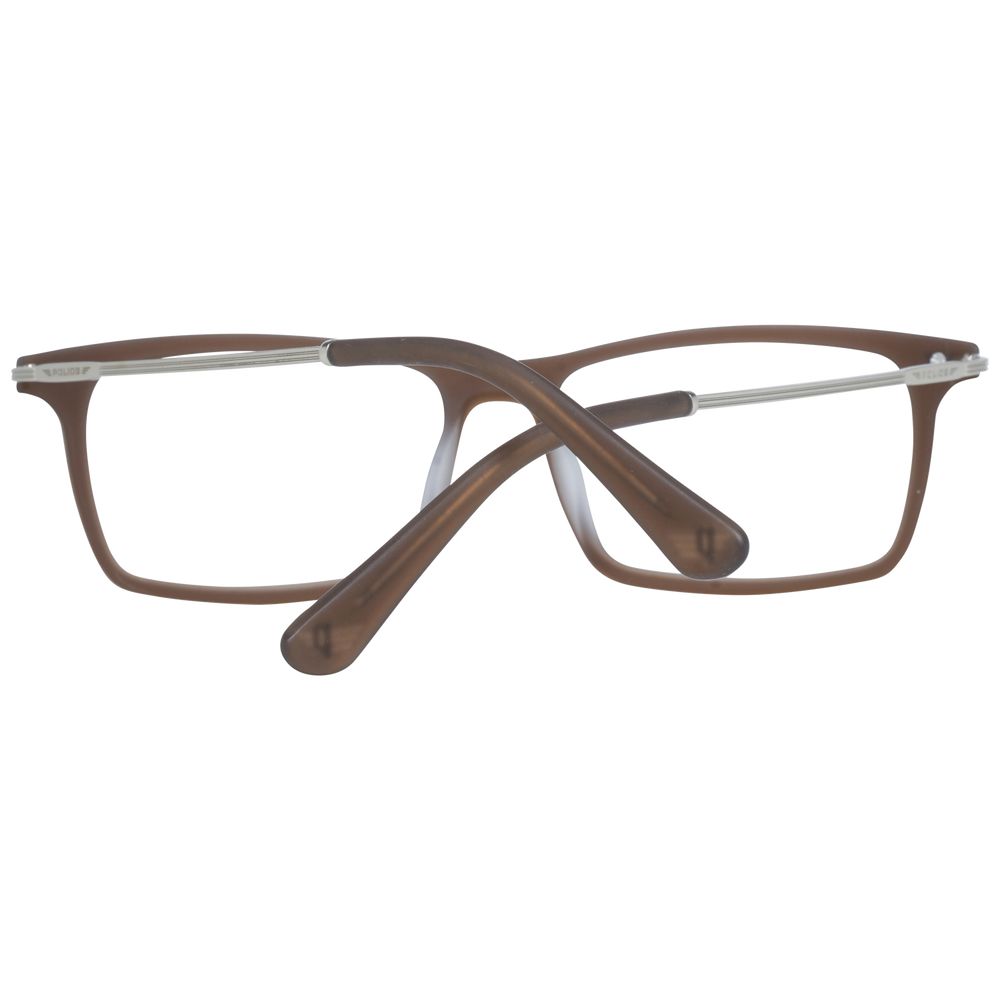 Police Brown Metal Optical Frames for Elevated Eyewear Style