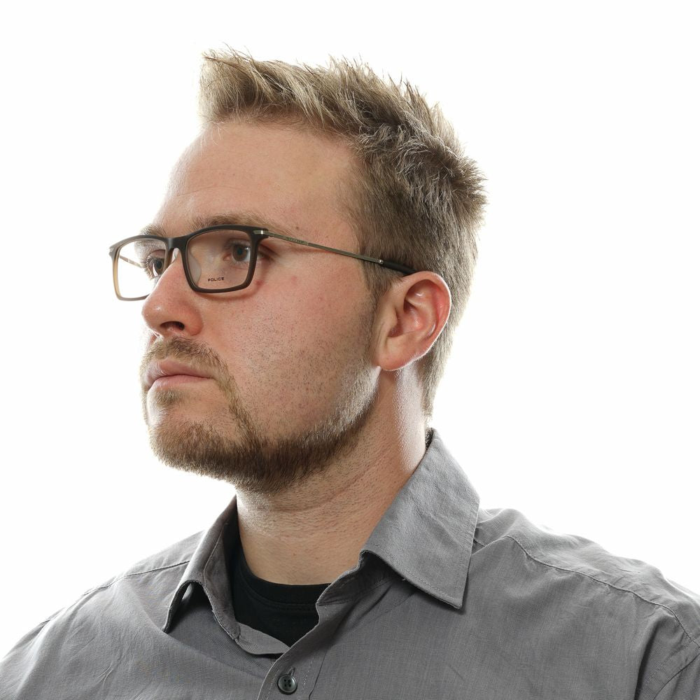 Police Brown Metal Optical Frames for Elevated Eyewear Style