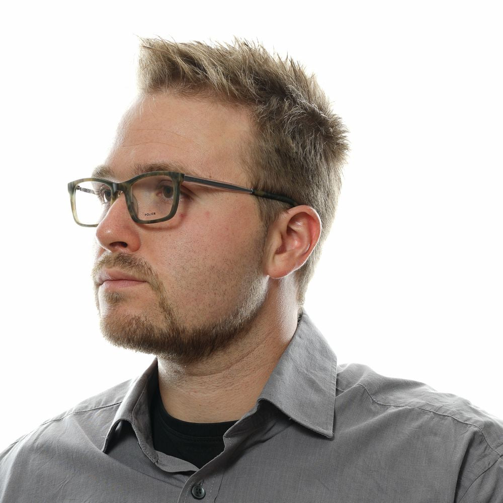 Police Green Acetate Optical Frames - Luxurious Statement Eyewear