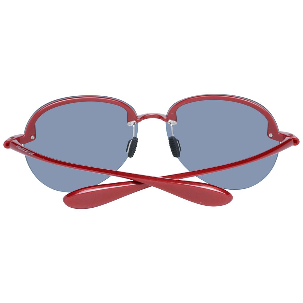 Police Red Acetate Sunglasses - Bold Luxury Statement Piece