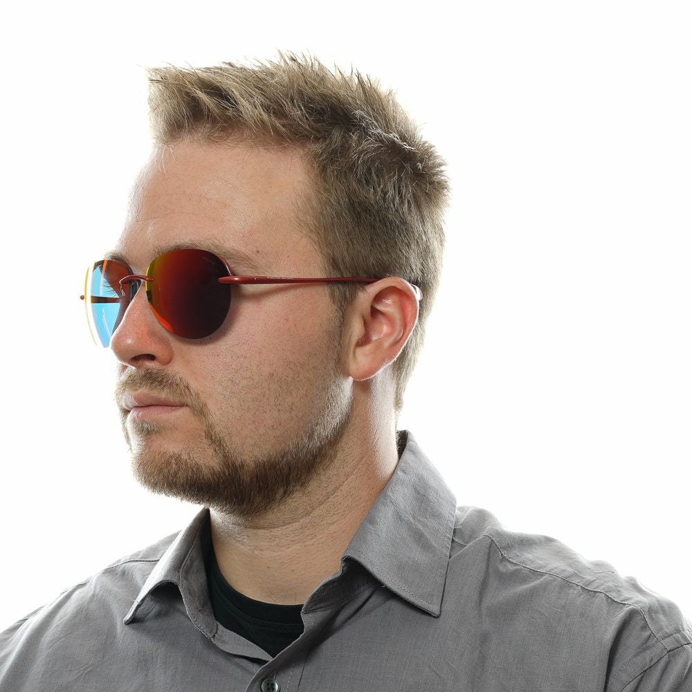 Police Red Acetate Sunglasses - Bold Luxury Statement Piece