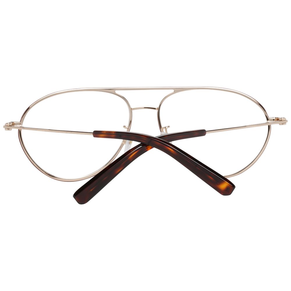 Bally Rose Gold Metal Optical Frames for Timeless Elegance