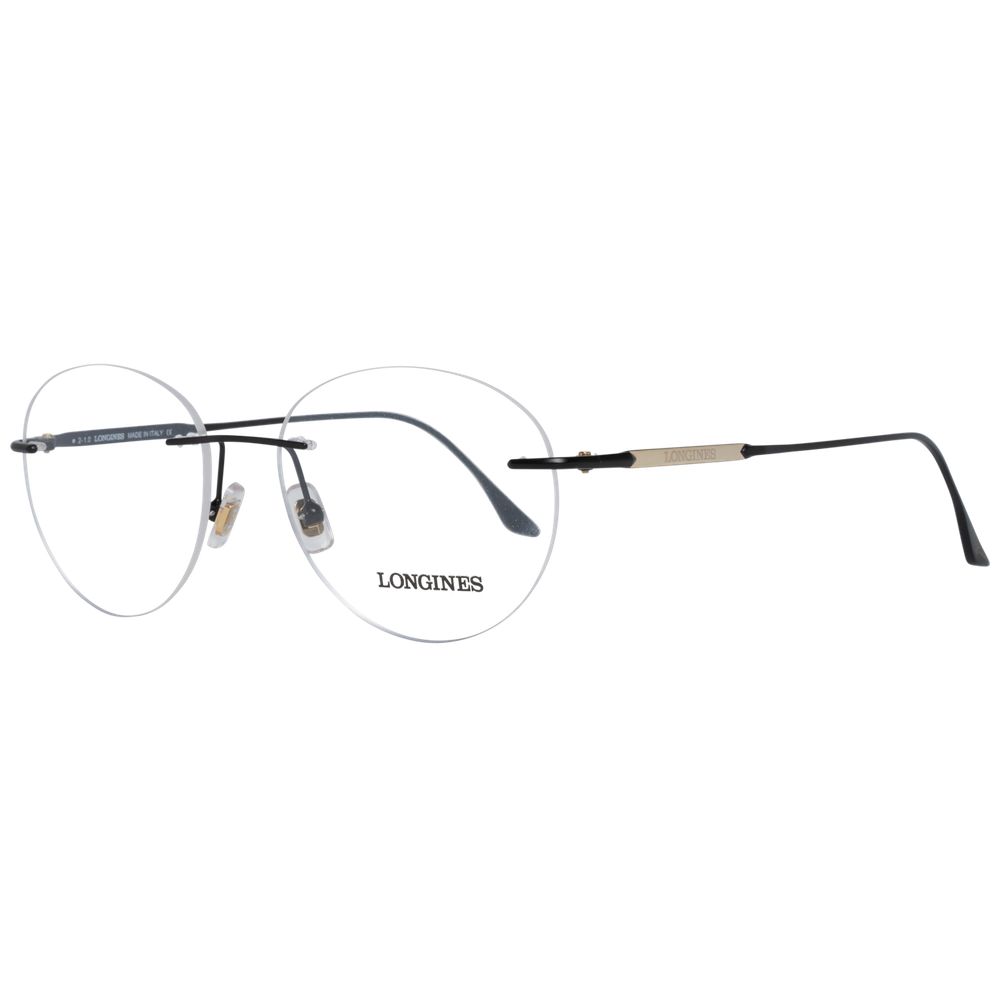 Longines Black Metal Optical Frames for Timeless Elegance