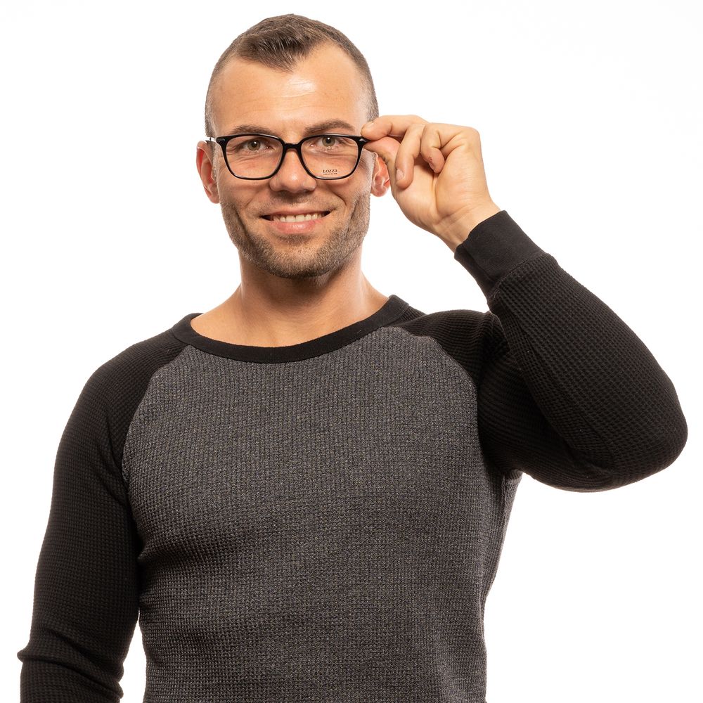 Lozza Black Acetate Optical Frames - Timeless Elegance Redefined