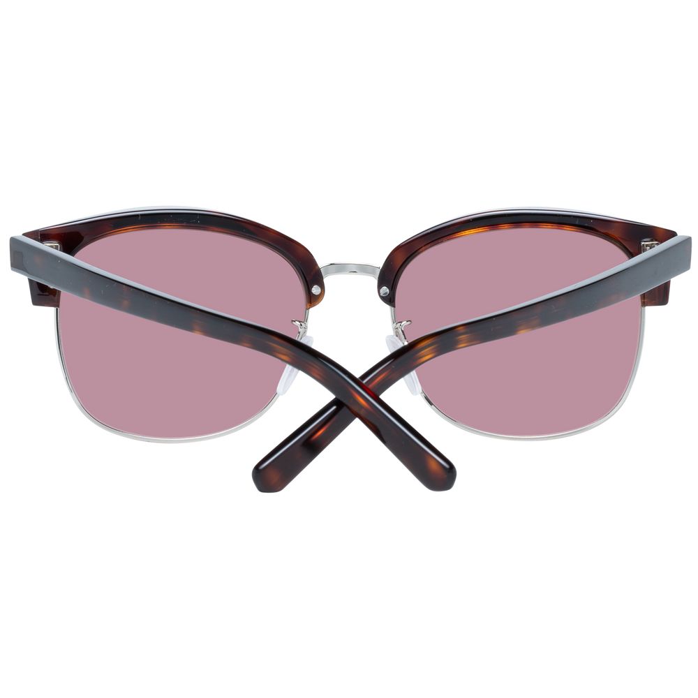 Bally Brown Acetate Sunglasses with Rose-Tinted Lenses