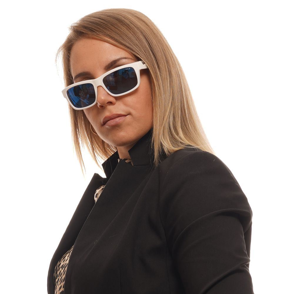 Bolle White Acetate Sunglasses With Polarized Lenses