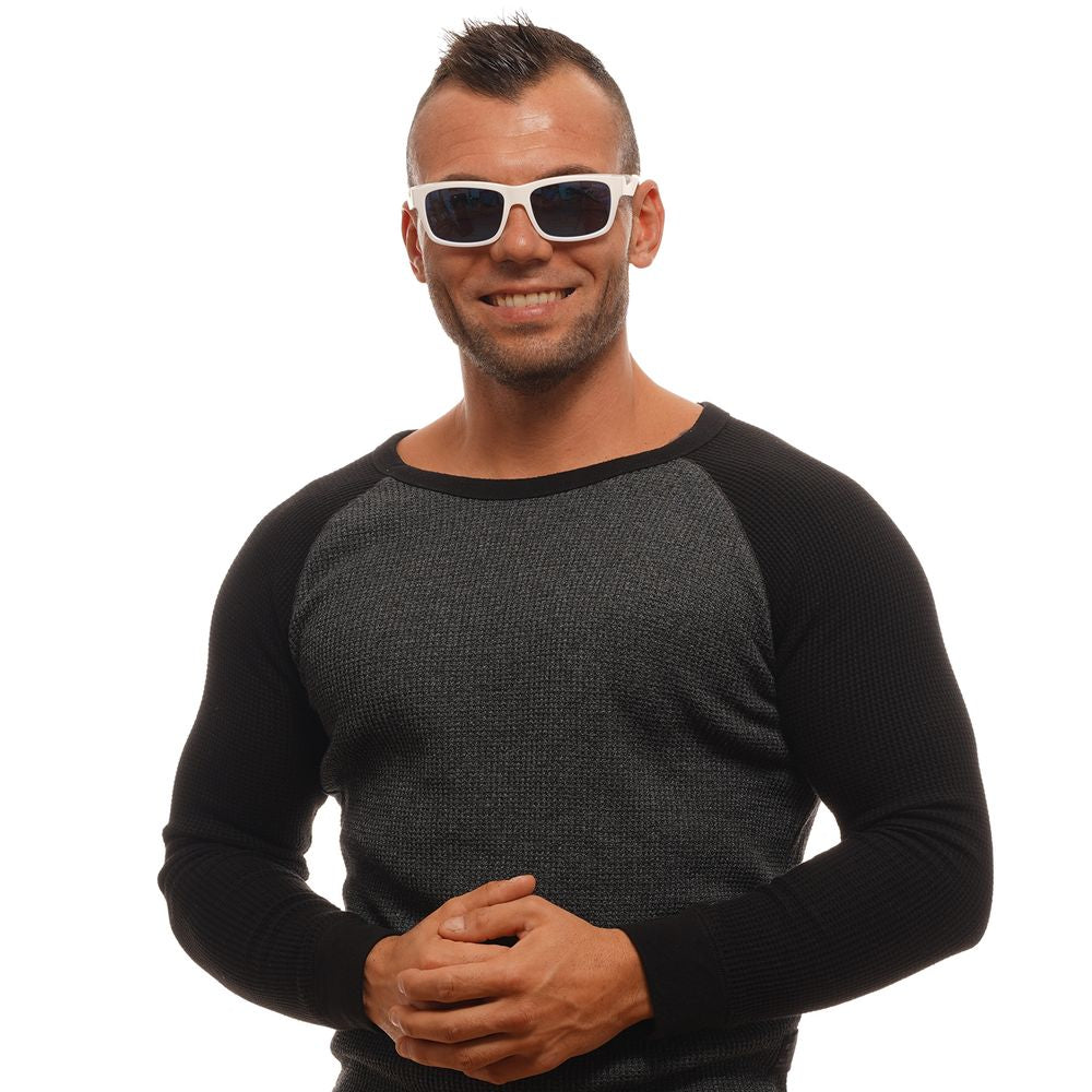 Bolle White Acetate Sunglasses With Polarized Lenses