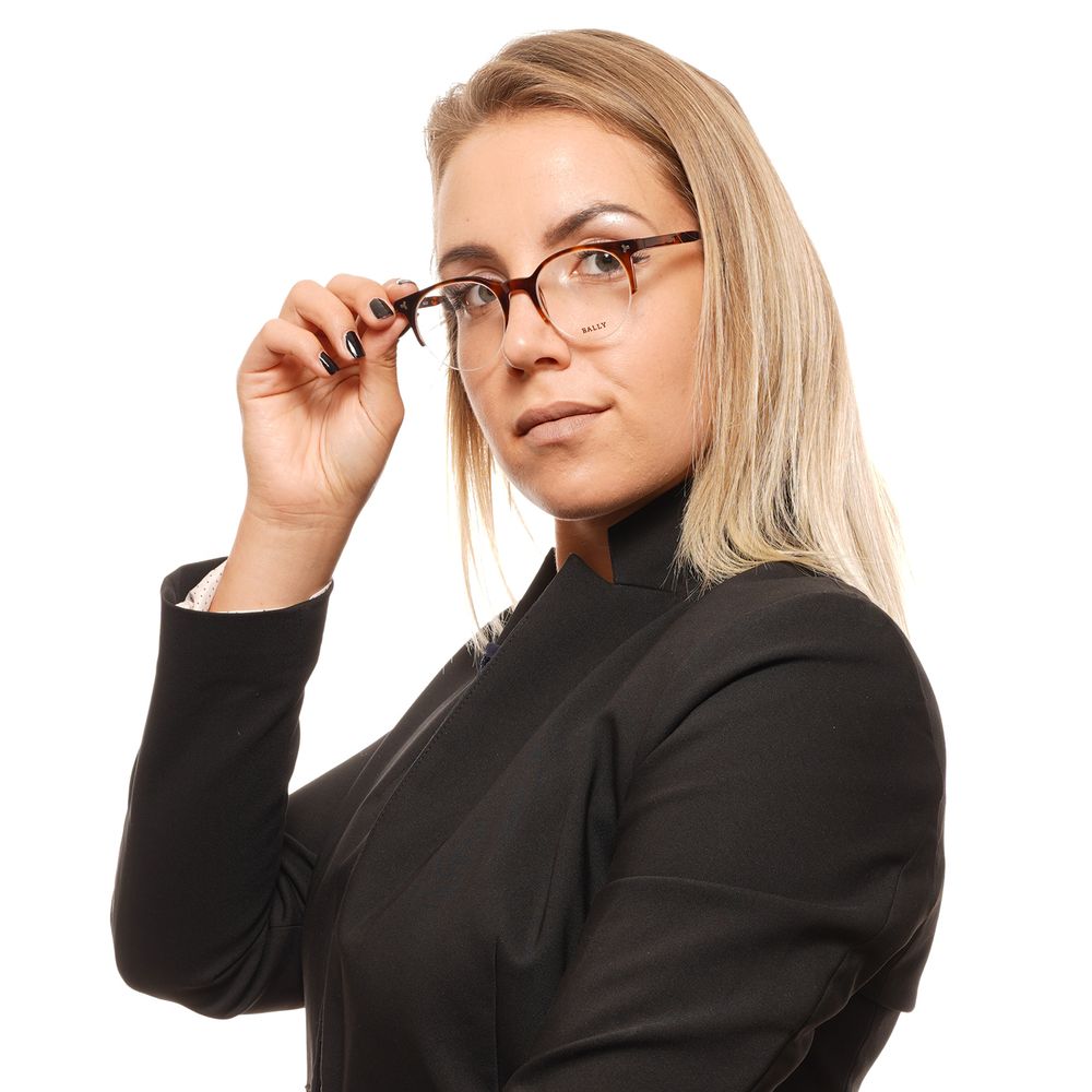 Bally Brown Acetate Unisex Optical Frames for Elevated Style
