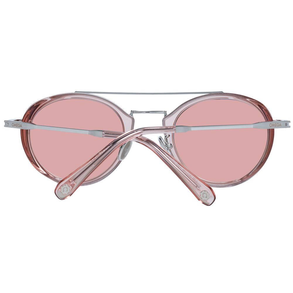 Omega Pink Metal Sunglasses - Luxurious Aviator Elegance