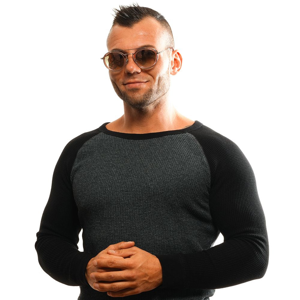 Omega Pink Metal Sunglasses - Luxurious Aviator Elegance