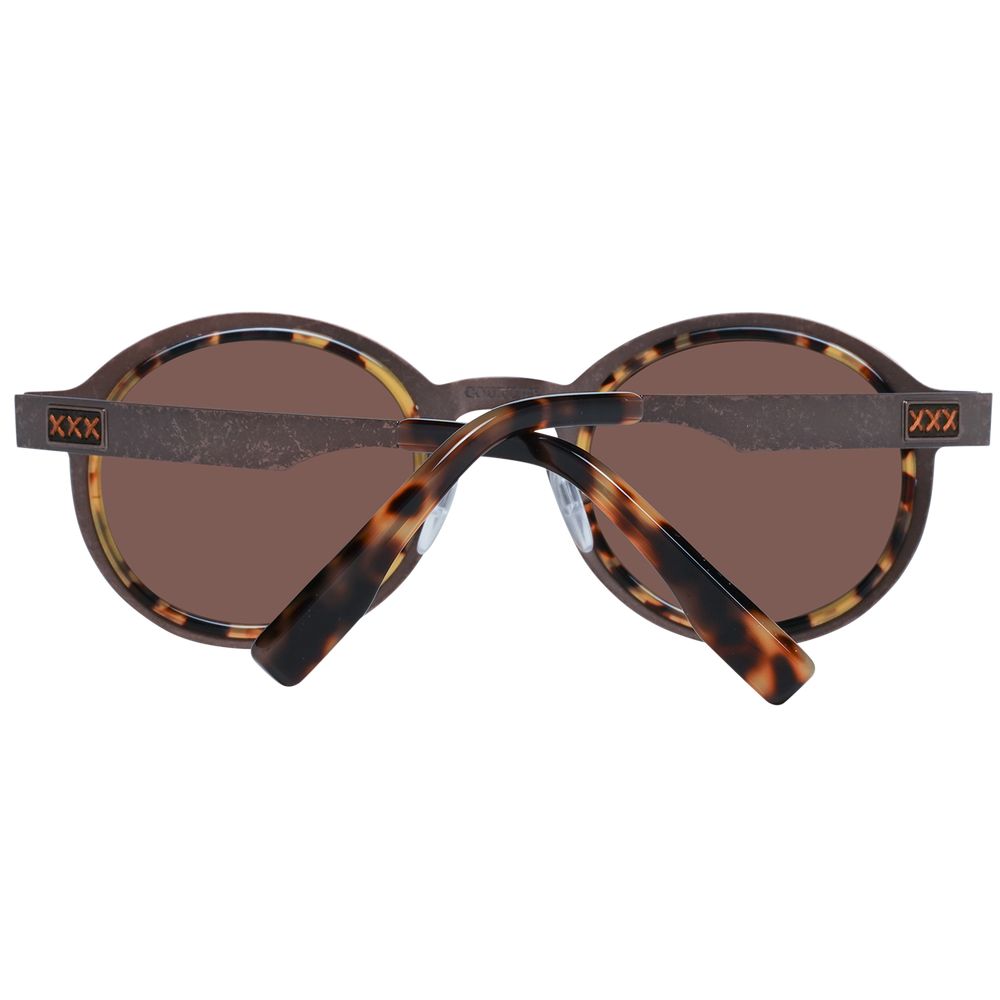 Ermenegildo Zegna Bronze Titanium Sunglasses for Sophisticated Style