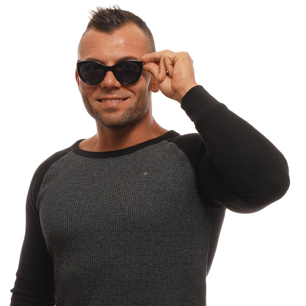 Ermenegildo Zegna Black Acetate Sunglasses for Timeless Elegance