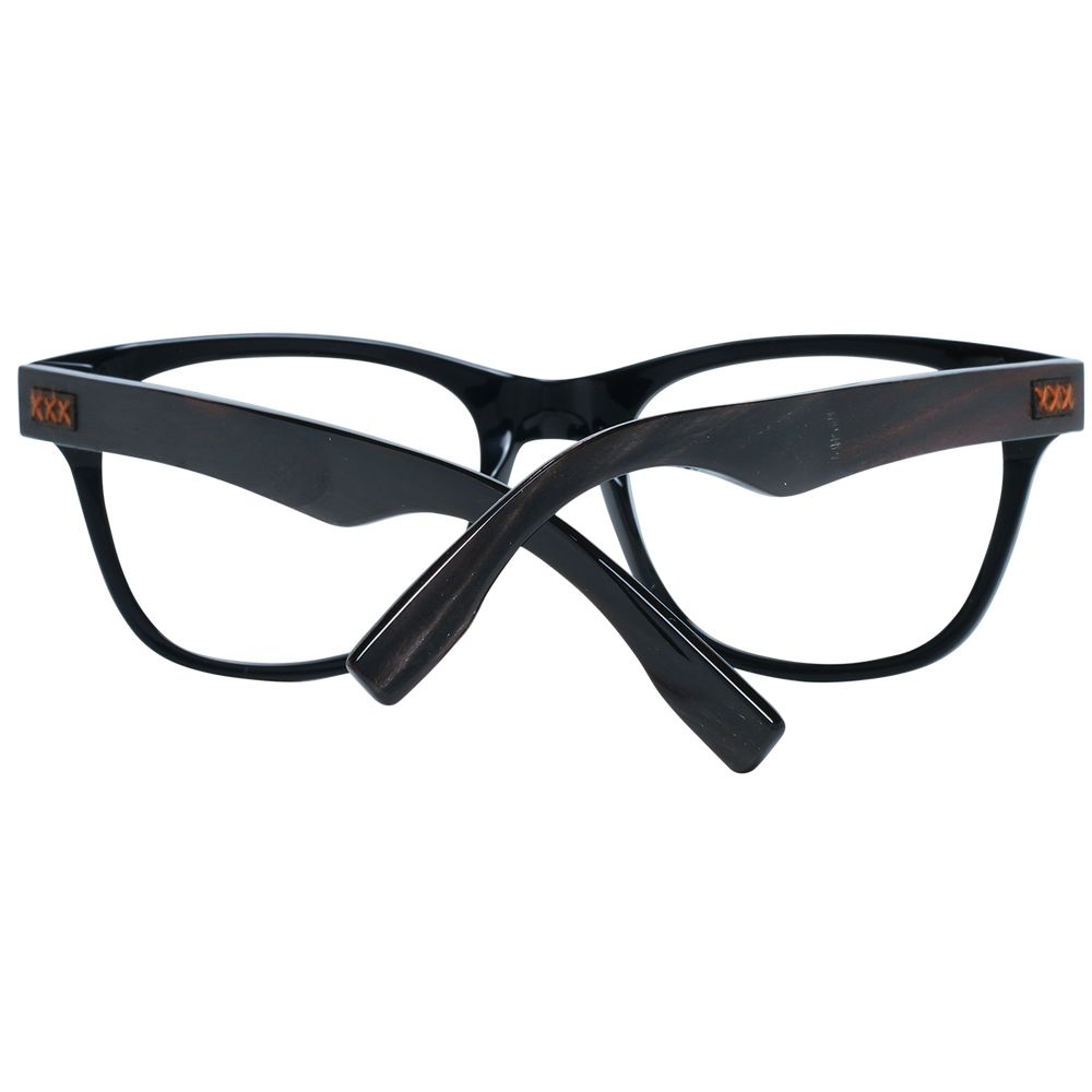 Ermenegildo Zegna Black Acetate Optical Frames