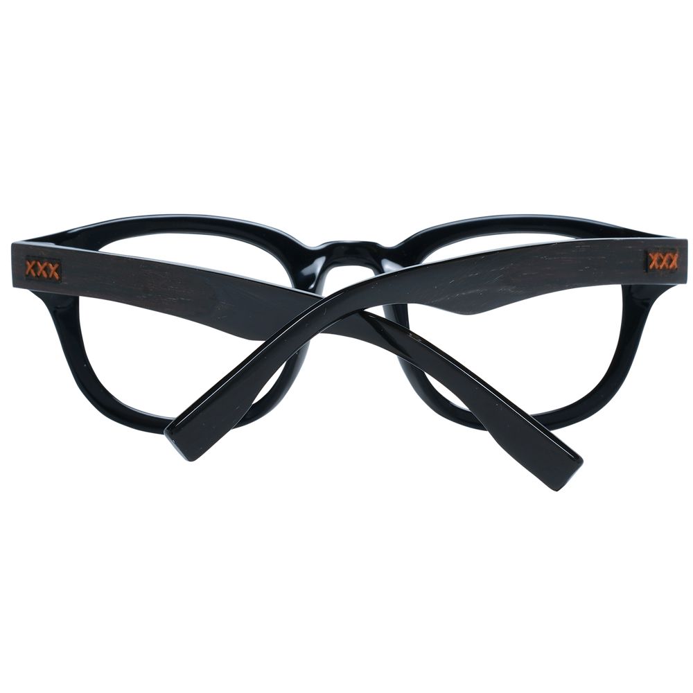 Ermenegildo Zegna Black Acetate Optical Frames for Distinct Style