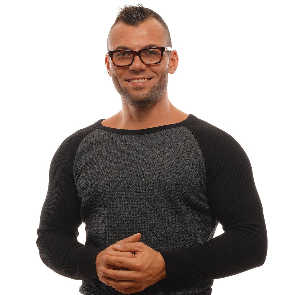 Ermenegildo Zegna Brown Acetate Optical Frames for Elevated Style