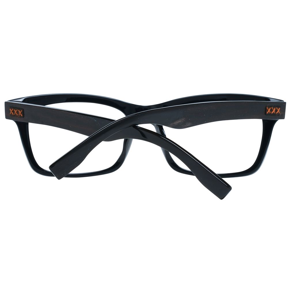 Ermenegildo Zegna Black Acetate Optical Frames
