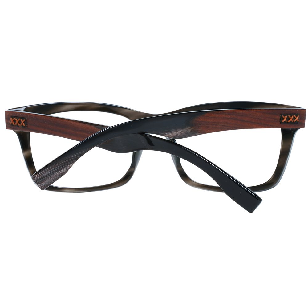 Ermenegildo Zegna Gray Acetate Optical Frames for Sophisticated Style