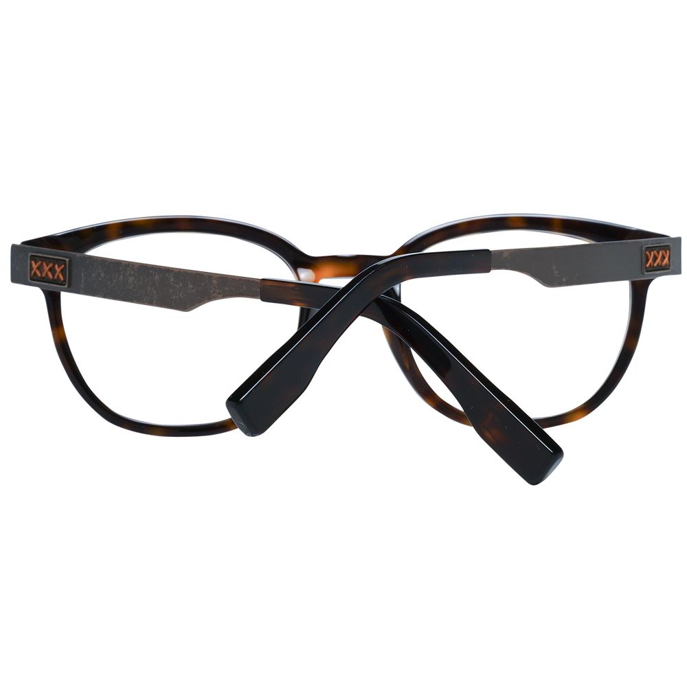 Ermenegildo Zegna Brown Optical Frames for Modern Sophistication