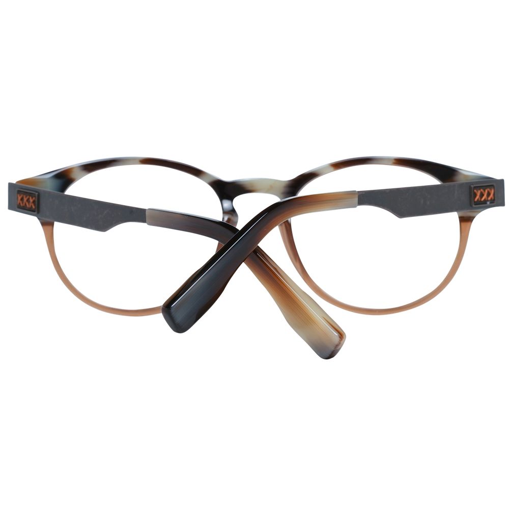 Ermenegildo Zegna Brown Acetate Optical Frames