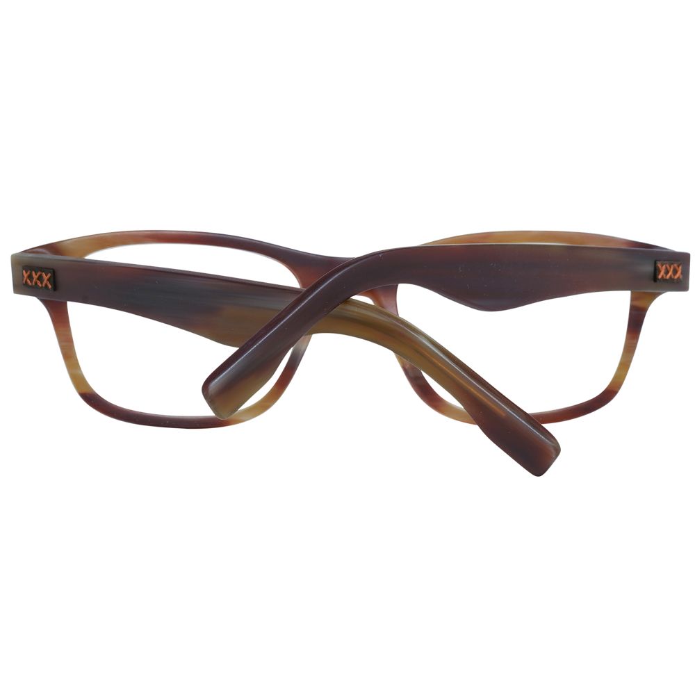 Ermenegildo Zegna Brown Acetate Optical Frames