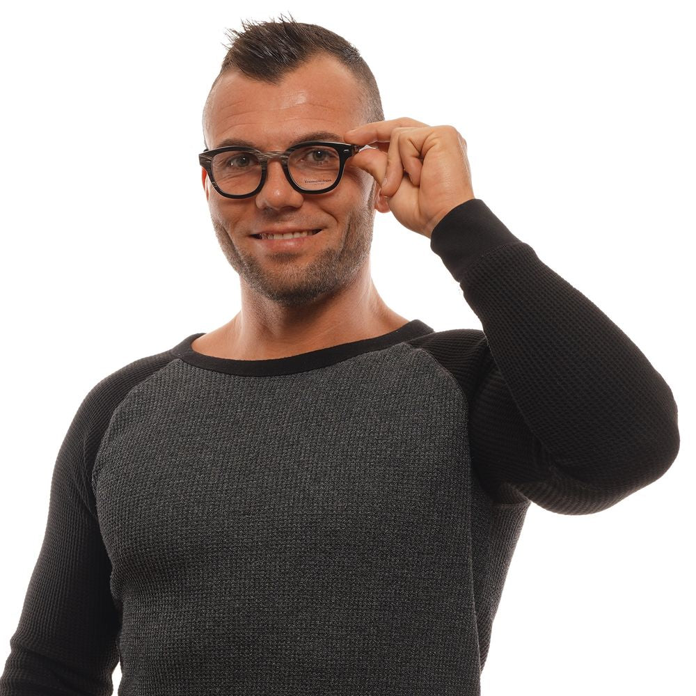 Ermenegildo Zegna Brown Horn Optical Frames