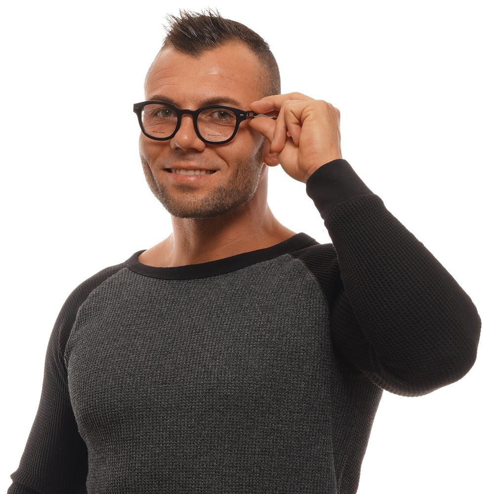 Ermenegildo Zegna Black Horn Optical Frames for Timeless Elegance