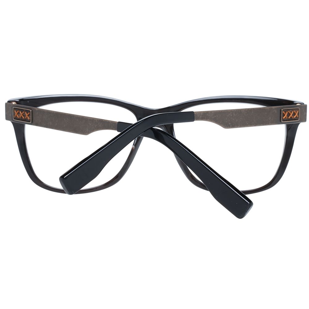 Ermenegildo Zegna Brown Horn Optical Frames