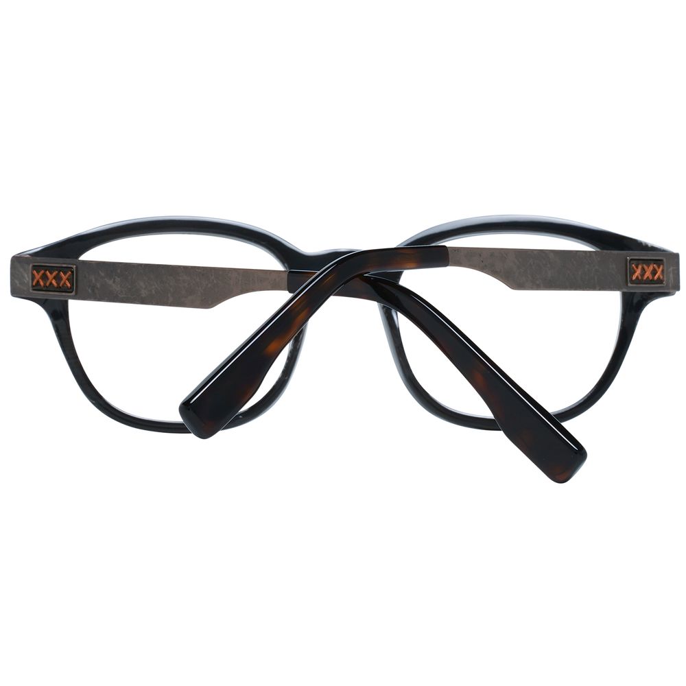 Ermenegildo Zegna Black Horn Optical Frames with Timeless Elegance