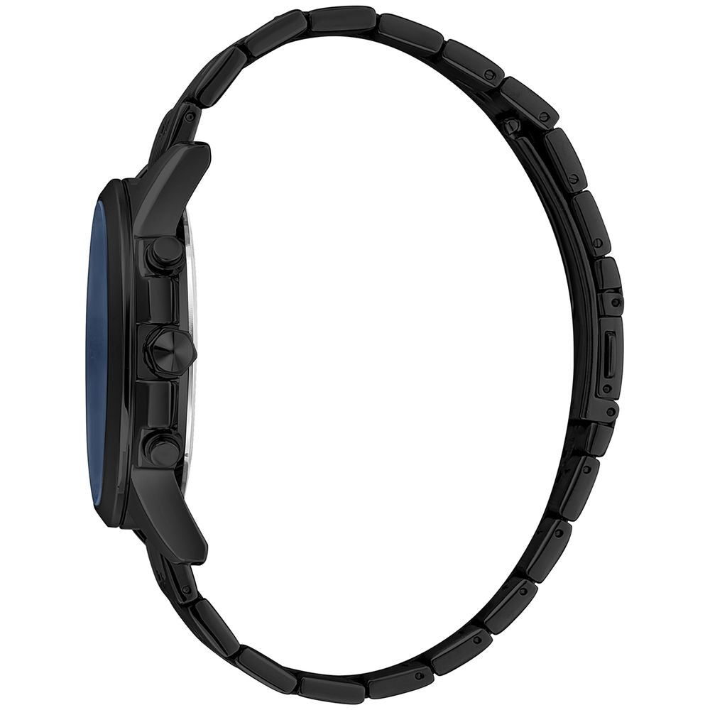 Just Cavalli Black Leather Watch - Modern Elegance Redefined