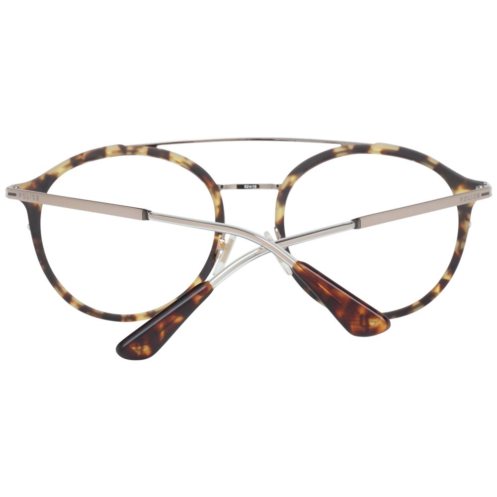 Police Brown Metal Optical Frames for Timeless Sophistication