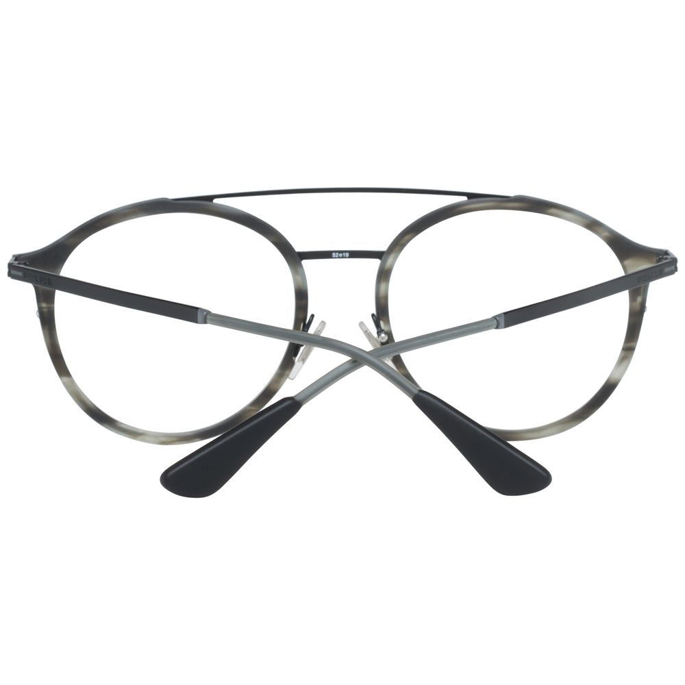 Police Gray Metal Optical Frames for Elevated Eyewear Style